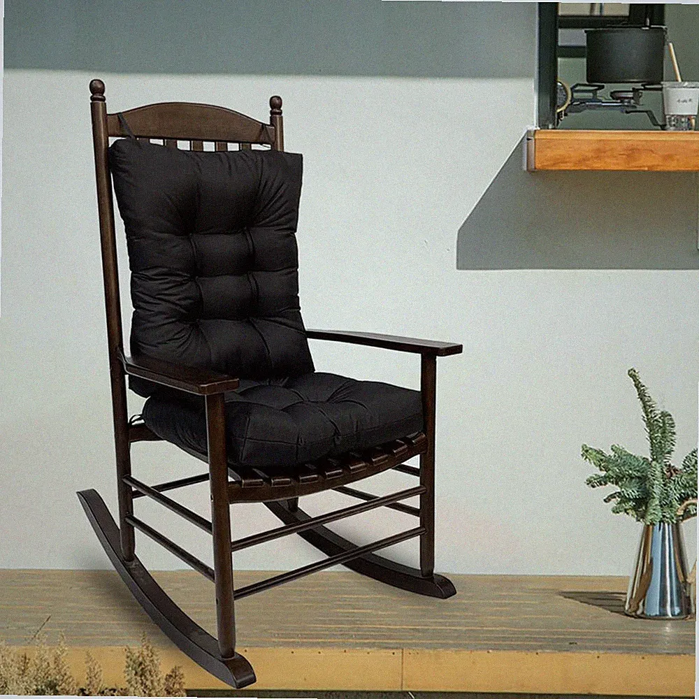 2 Pack Rocking Chair Cushion Set Seat & Back Pad for Recliner Posture Support