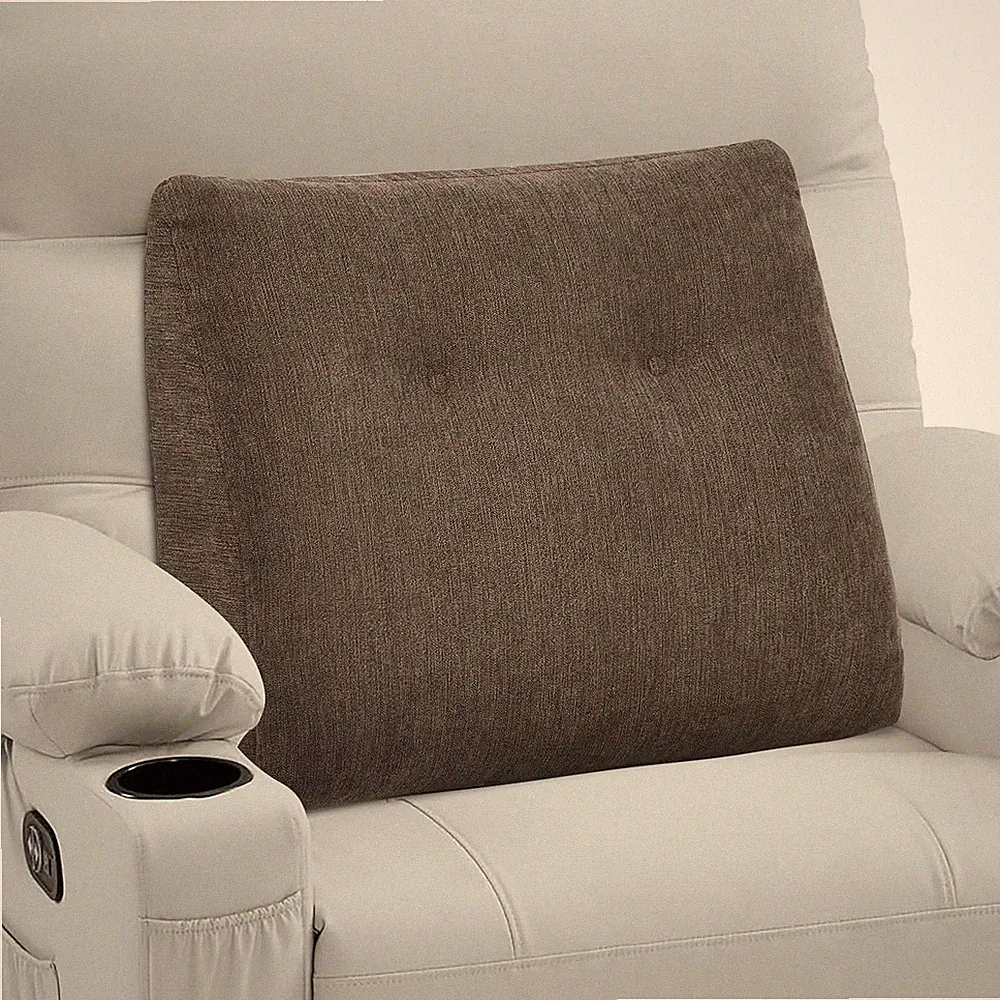 Back Support Pillow for Recliner Soft Dual Layer Lumbar Support Pillow with S...