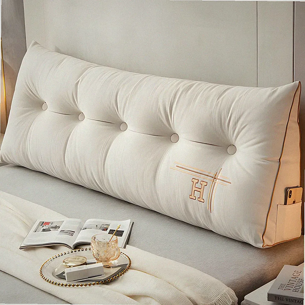 Headboard Pillow Reading Wedge Pillow Recliner Headboard Back Waist Cushion Pad