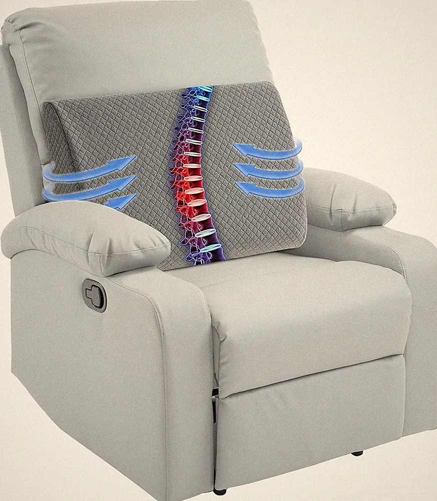Lumbar Support Pillow for Recliner Chair, Memory Foam Back Support Cushion