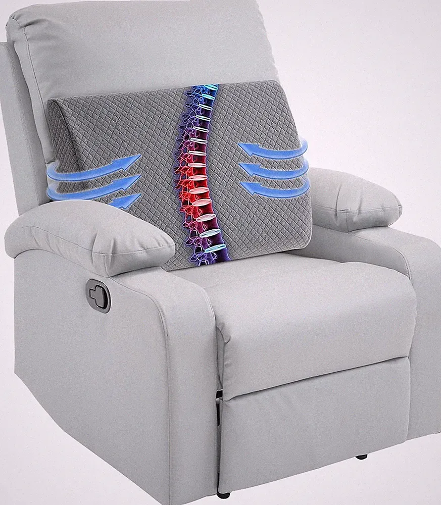 Lumbar Support Pillow for Recliner Chair, Memory Foam Back Support Cushion for E