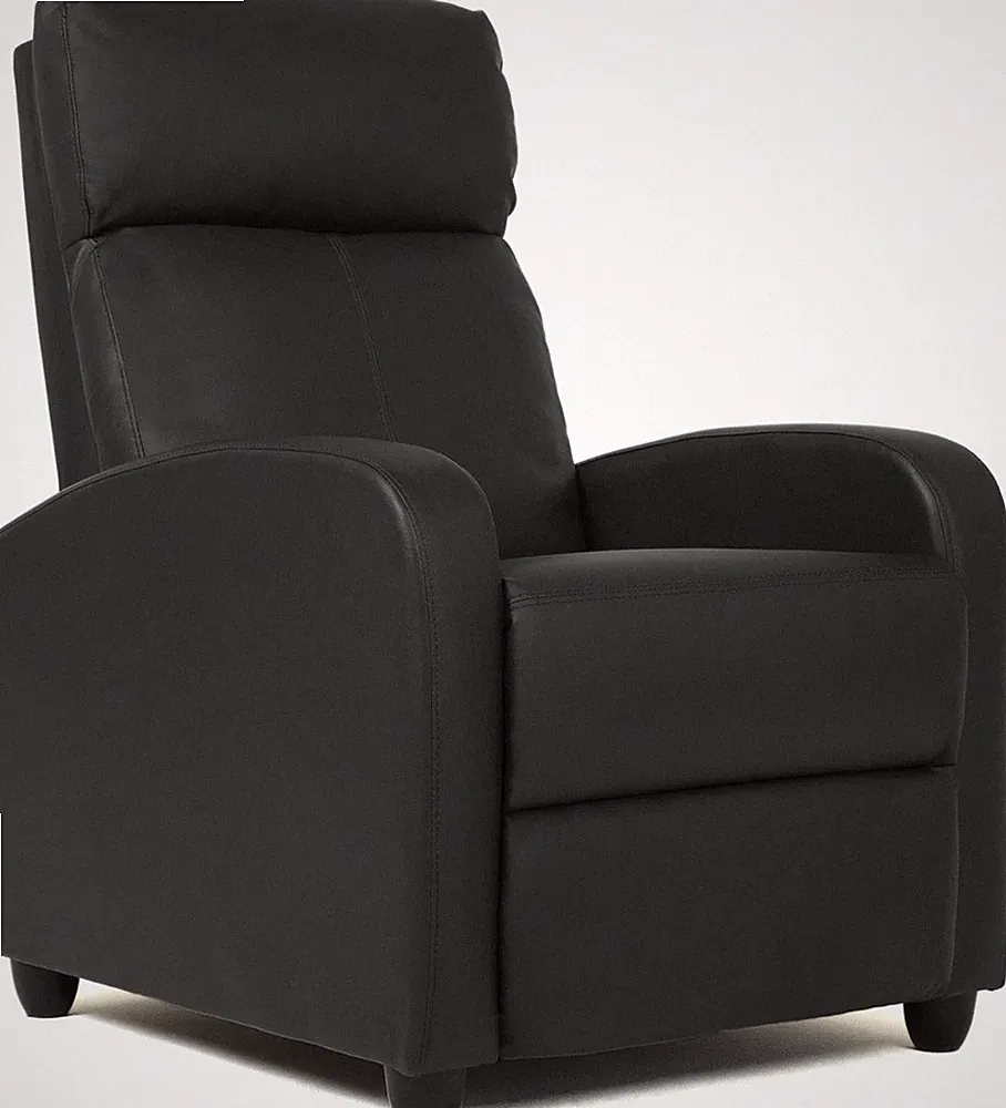 Recliner Chair Push Back Sofa Home Theater Seating with Lumbar Support and Leath